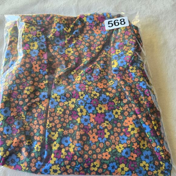 Toad&Co Sunkissed  Floral Midi Dress Sz M Square Neck Boho Sustainable Casual - Picture 9 of 9